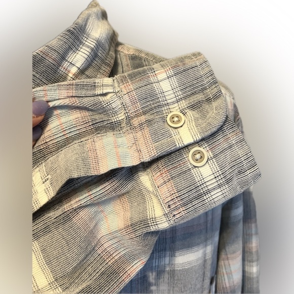 ROWM Long Sleeve Medium Plaid Washed Corduroy Shirt size XL - Picture 4 of 14